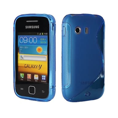S-Line Silicone Cover til Samsung Galaxy Y (GT-s5360) : farve - blå
