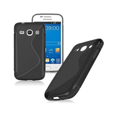S-Line Silicone Cover til Samsung Galaxy Core (GT-i8260) : farve - sort