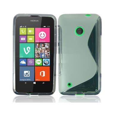 S-Line Silicone Cover til Nokia Lumia 530 (RM-1017) : farve - gennemsigtig