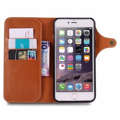 Retro Wallet Apple iPhone 7 / 8 / SE (4.7")  - Lysebrun