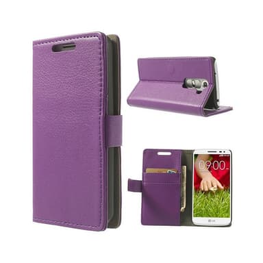 Wallet 2-kort til LG G2 (D802)  - brun