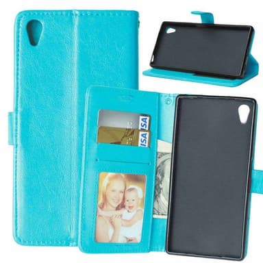 Wallet 3-kort til Sony Xperia Z5 (E6653)  - Lyseblå