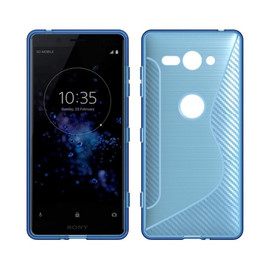 S-Line Silicone Cover til Sony Xperia XZ2 Compact (H8324)  - blå