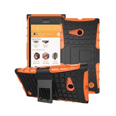 Stødfast Cover med stativ Nokia Lumia 730/735 (RM-1040) : farve - appelsin