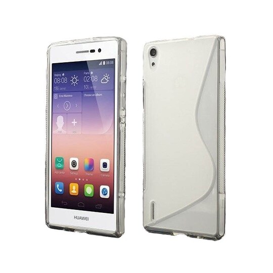 S-Line Silicone Cover til Huawei Ascend P7 : farve - gennemsigtig