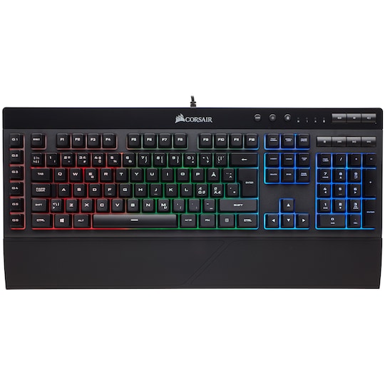 Corsair K55 RGB gaming tastatur (sort)