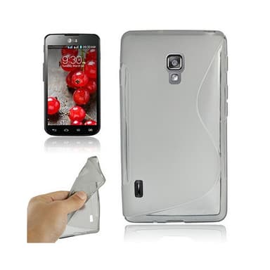 S-Line Silicone Cover til LG Optimus L7 II (P710) : farve - gennemsigtig