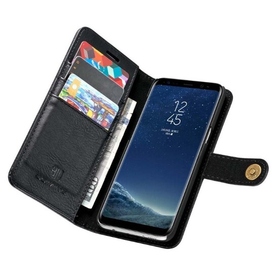 DG-Ming Wallet 2i1 til Samsung Galaxy S8 (SM-G950F)  - brun