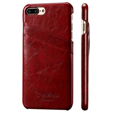 Retro Cover 2-kort Apple iPhone 7 Plus / 8 Plus  - brun