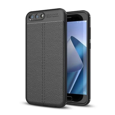 Lædermønstret silicone cover Asus Zenfone 4 (ZE554KL)  - rød