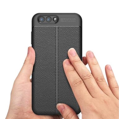 Lædermønstret silicone cover Asus Zenfone 4 (ZE554KL)  - rød