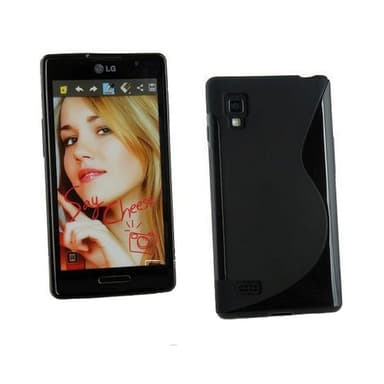 S-Line Silicone Cover til LG Optimus L9 (P760) : farve - sort