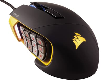 Corsair Scimitar gaming mus - sort