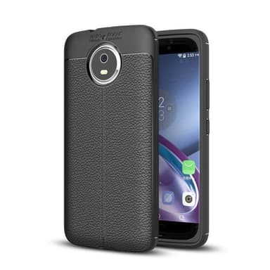 Lædermønstret silicone cover Motorola Moto G5s (XT1794)  - Grå