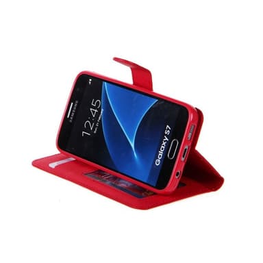 Magnetisk Wallet Samsung Galaxy S7 (SM-G930F)  - rød