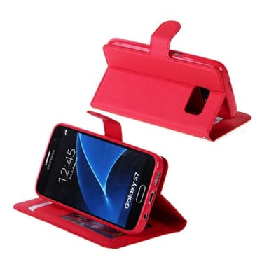 Magnetisk Wallet Samsung Galaxy S7 (SM-G930F)  - rød