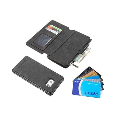 CaseMe Multi Wallet 14-kort Samsung Galaxy S6 Edge (SM-G925F)  - brun