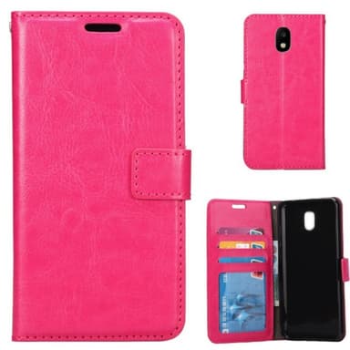 Wallet 3-kort til Samsung Galaxy J3 2017 (SM-J330F)  - lyserød