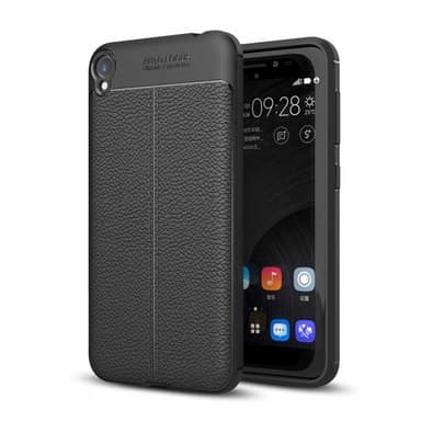 Lædermønstret silicone cover Asus Zenfone Live (ZB501KL)  - blå