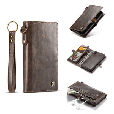 Multi Wallet CaseMe 2i1 6 + 2 rum Apple iPhone X / Xs  - brun