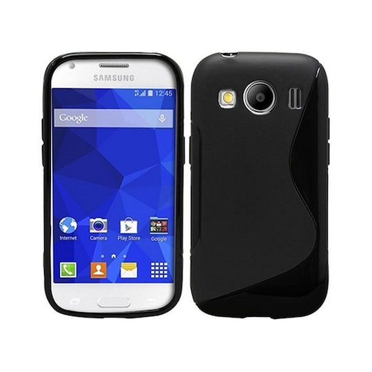 S-Line Silicone Cover til Samsung Galaxy Ace 4 (SM-G357F) : farve - sort