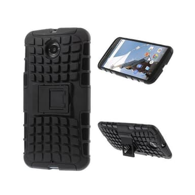 Stødfast Cover med stativ Motorola Nexus 6 (XT1103) : farve - sort