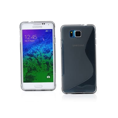 S-Line Silicone Cover til Samsung Galaxy Alpha (SM-G850F) : farve - Grå