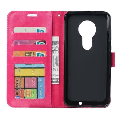 Wallet 3-kort til Motorola Moto G7 Plus (XT1965)  - lyserød