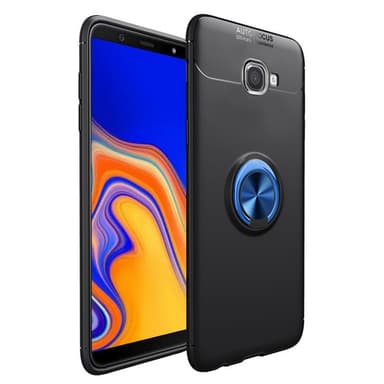 Slim Ring cover til Samsung Galaxy J4 Plus (SM-J415F)  - Sort / Blå