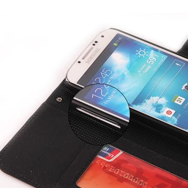 Magnetisk Wallet Samsung Galaxy S4 (GT-i9500)  - Lyseblå