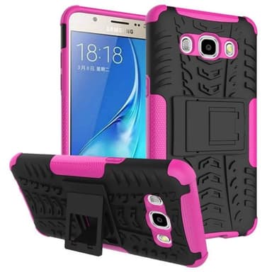 Stødfast Cover med stativ Samsung Galaxy J5 2016 (SM-J510F) : farve - lyserød