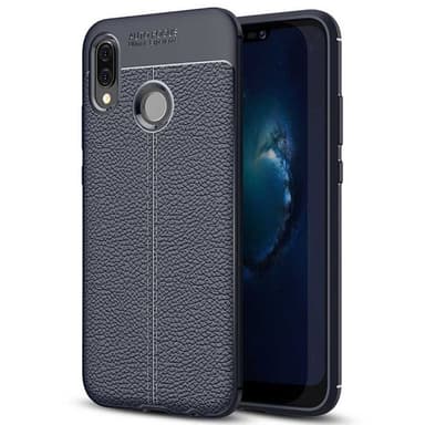 Lædermønstret silicone cover Huawei P20 Lite (ANE-LX1)  - Grå