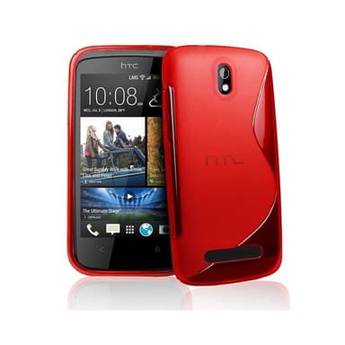 S-Line Silicone Cover til HTC Desire 500 : farve - rød