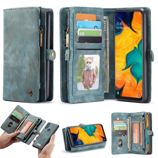 CaseMe Wallet 11-kort Samsung Galaxy A40 (SM-A405F)  - blå