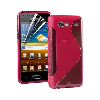 S-Line Silicone Cover til Samsung Galaxy S Advance (GT-i9070) : farve - lyserød