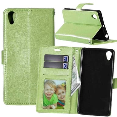 Wallet 3-kort til Sony Xperia X (F5121)  - grøn