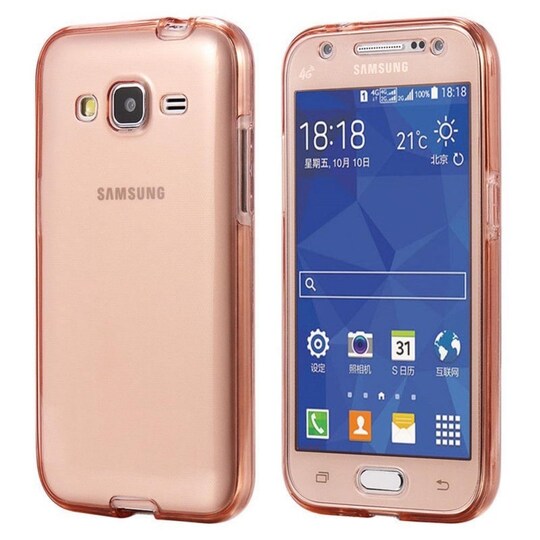 360° 2-delt silicone cover Samsung Galaxy J5 2015 (SM-J500F)  - blå