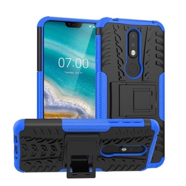 Stødfast Cover med stativ Nokia 7.1 2018 (TA-1095)  - hvid