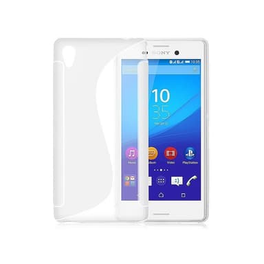S-Line Silicone Cover til Sony Xperia M4 Aqua (E2303) : farve - sort