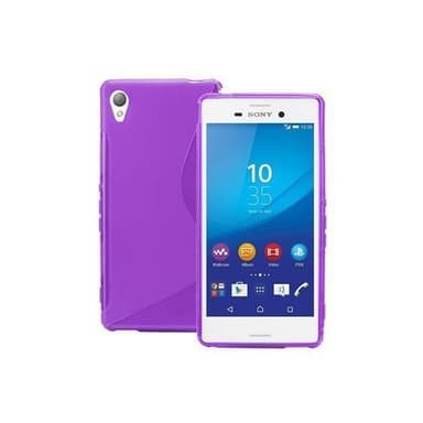 S-Line Silicone Cover til Sony Xperia M4 Aqua (E2303) : farve - sort