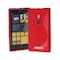 S-Line Silicone Cover til Nokia Lumia 925 (RM-893) : farve - rød