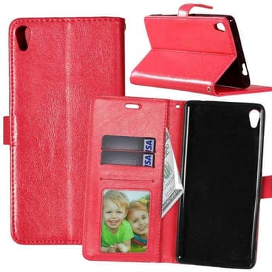 Wallet 3-kort til Sony Xperia XA Ultra (F3211)  - rød