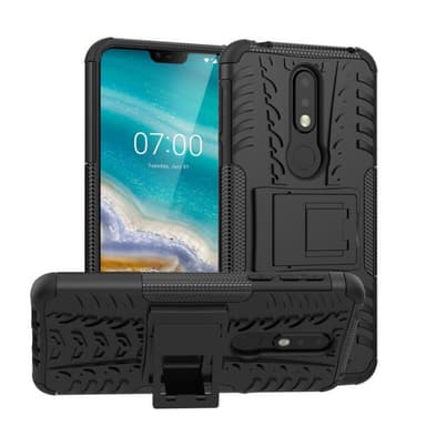 Stødfast Cover med stativ Nokia 7.1 2018 (TA-1095)  - hvid