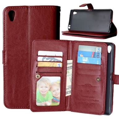 Dobbelt Flip Flexi 9-kort Asus Zenfone Live (ZB501KL)  - brun