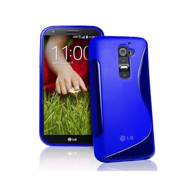 S-Line Silicone Cover til LG G2 (D802) : farve - blå
