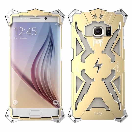 Simon Thor metal cover til Samsung Galaxy S6 Edge Plus (SM-G928F) : farve - guld