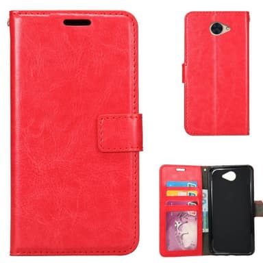 Wallet 3-kort til Huawei Y7 2017 (TRT-LX1)  - rød