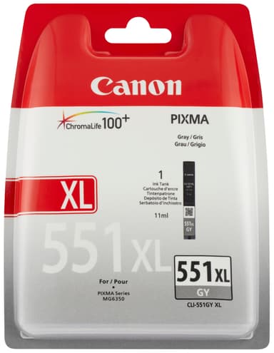 Canon blækpatron CLI-551XL Grå