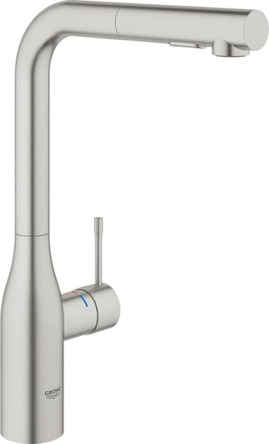 Grohe Essence blandingsbatteri med L-tud og udtræk (krom)