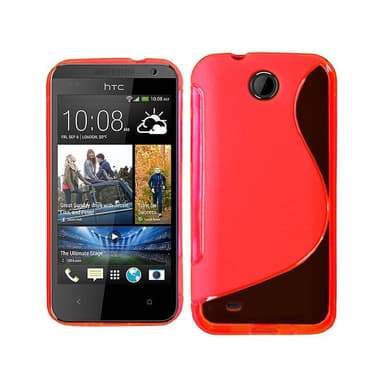 S-Line Silicone Cover til HTC Desire 300 : farve - rød